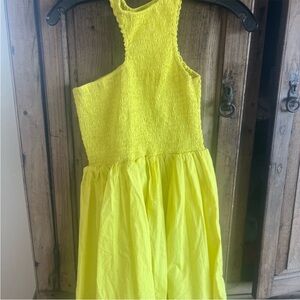 Vibrant Yellow One-Shoulder Mini Dress